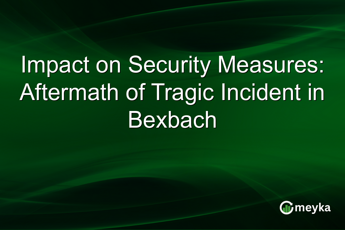 Impact on Security Measures: Aftermath of Tragic Incident in Bexbach