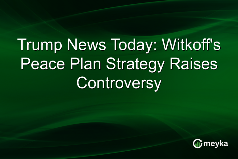 Trump News Today: Witkoff's Peace Plan Strategy Raises Controversy