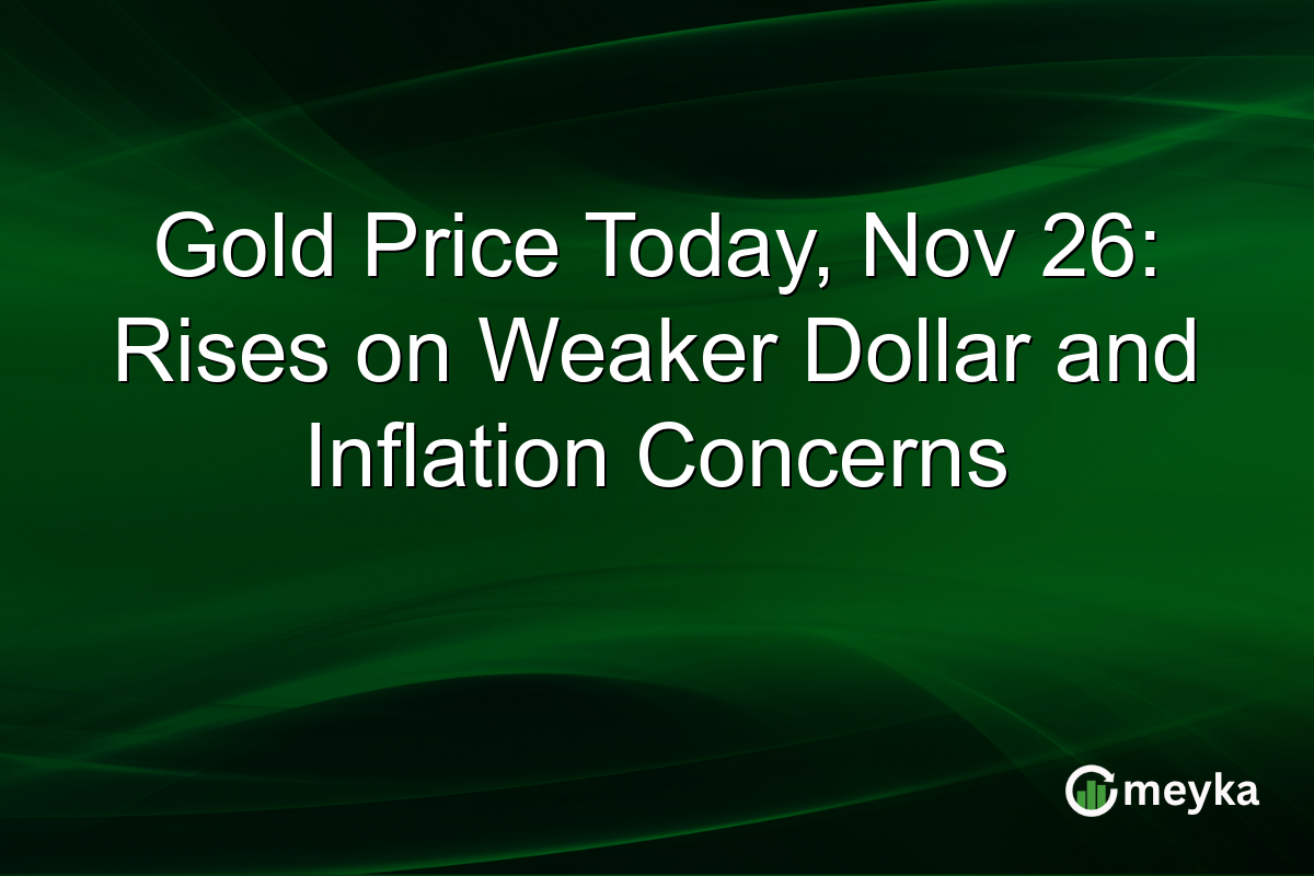 Gold Price Today, Nov 26: Rises on Weaker Dollar and Inflation Concerns