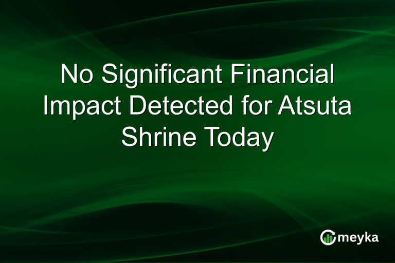 No Significant Financial Impact Detected for Atsuta Shrine Today