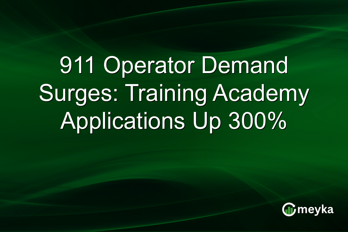 911 Operator Demand Surges: Training Academy Applications Up 300%