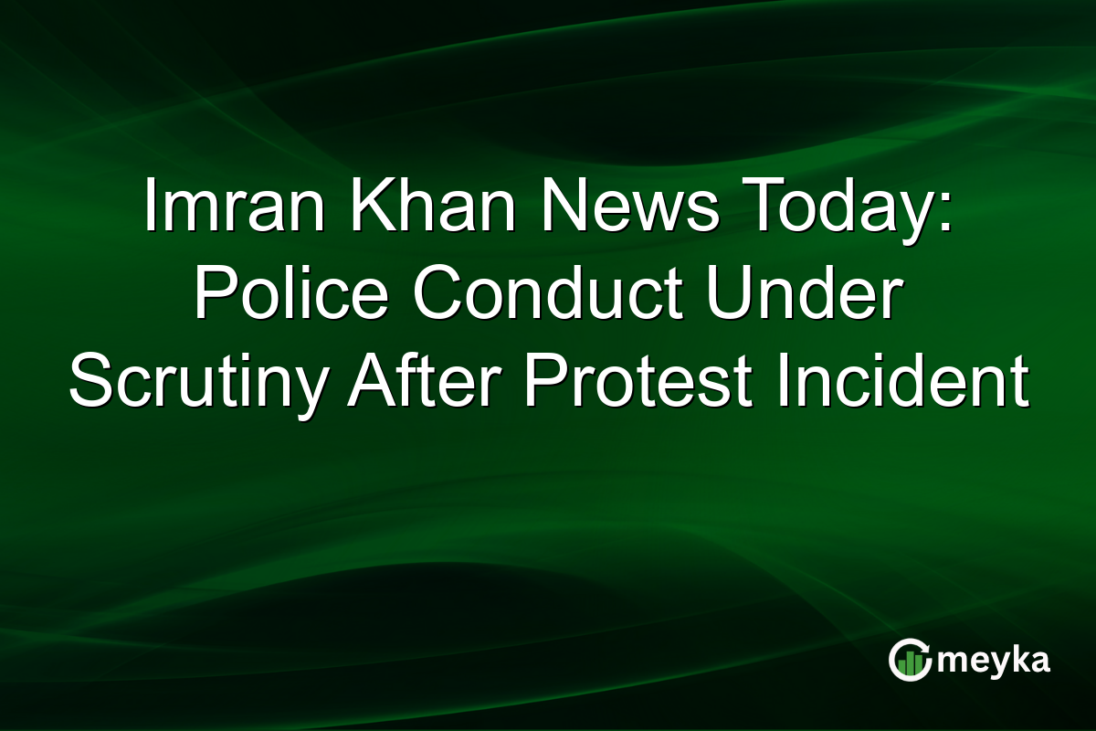 Imran Khan News Today: Police Conduct Under Scrutiny After Protest Incident