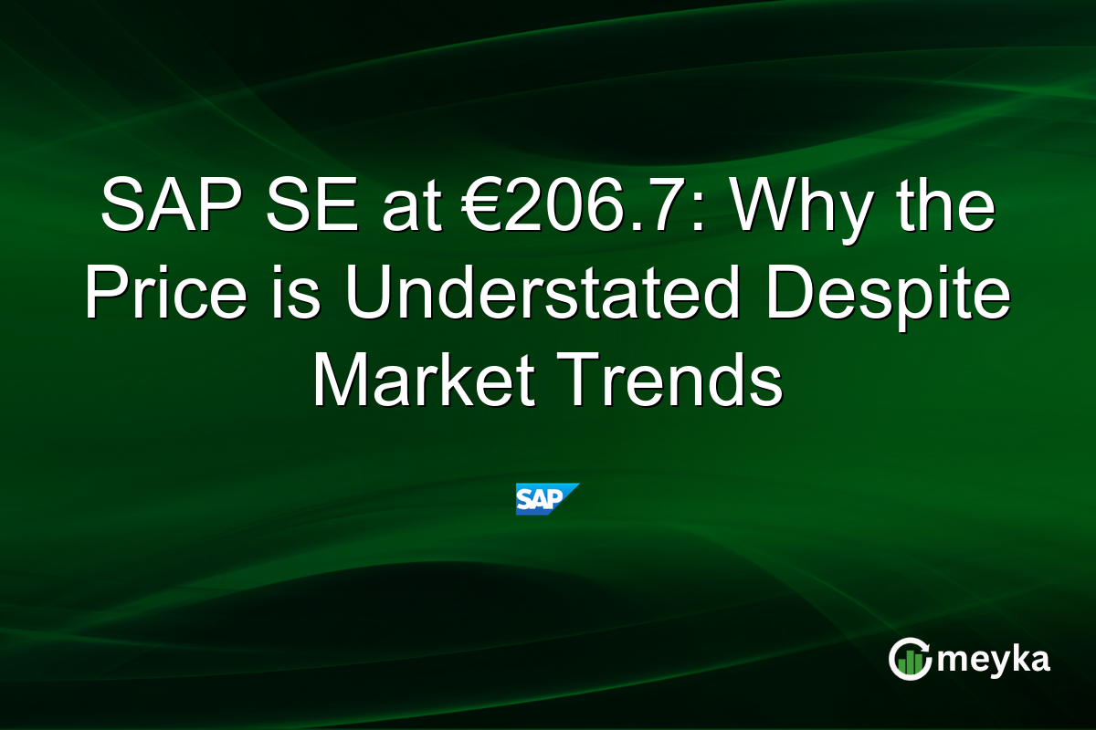 SAP SE at €206.7: Why the Price is Understated Despite Market Trends