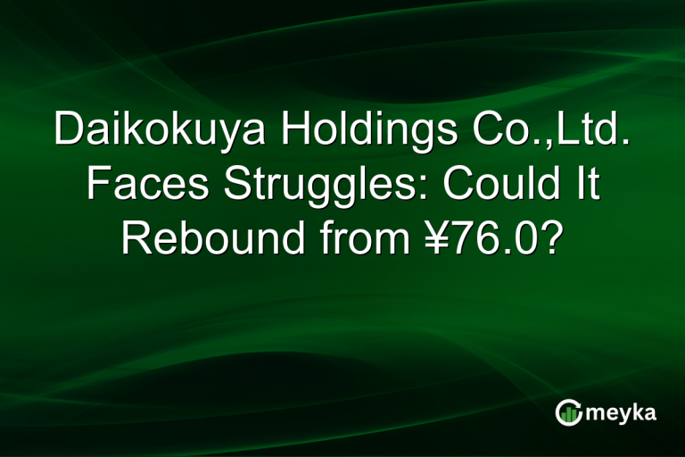Daikokuya Holdings Co.,Ltd. Faces Struggles: Could It Rebound from ¥76.0?