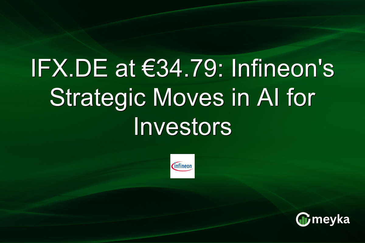 IFX.DE at €34.79: Infineon's Strategic Moves in AI for Investors