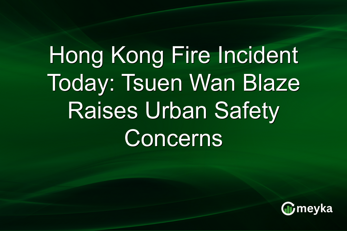Hong Kong Fire Incident Today: Tsuen Wan Blaze Raises Urban Safety Concerns