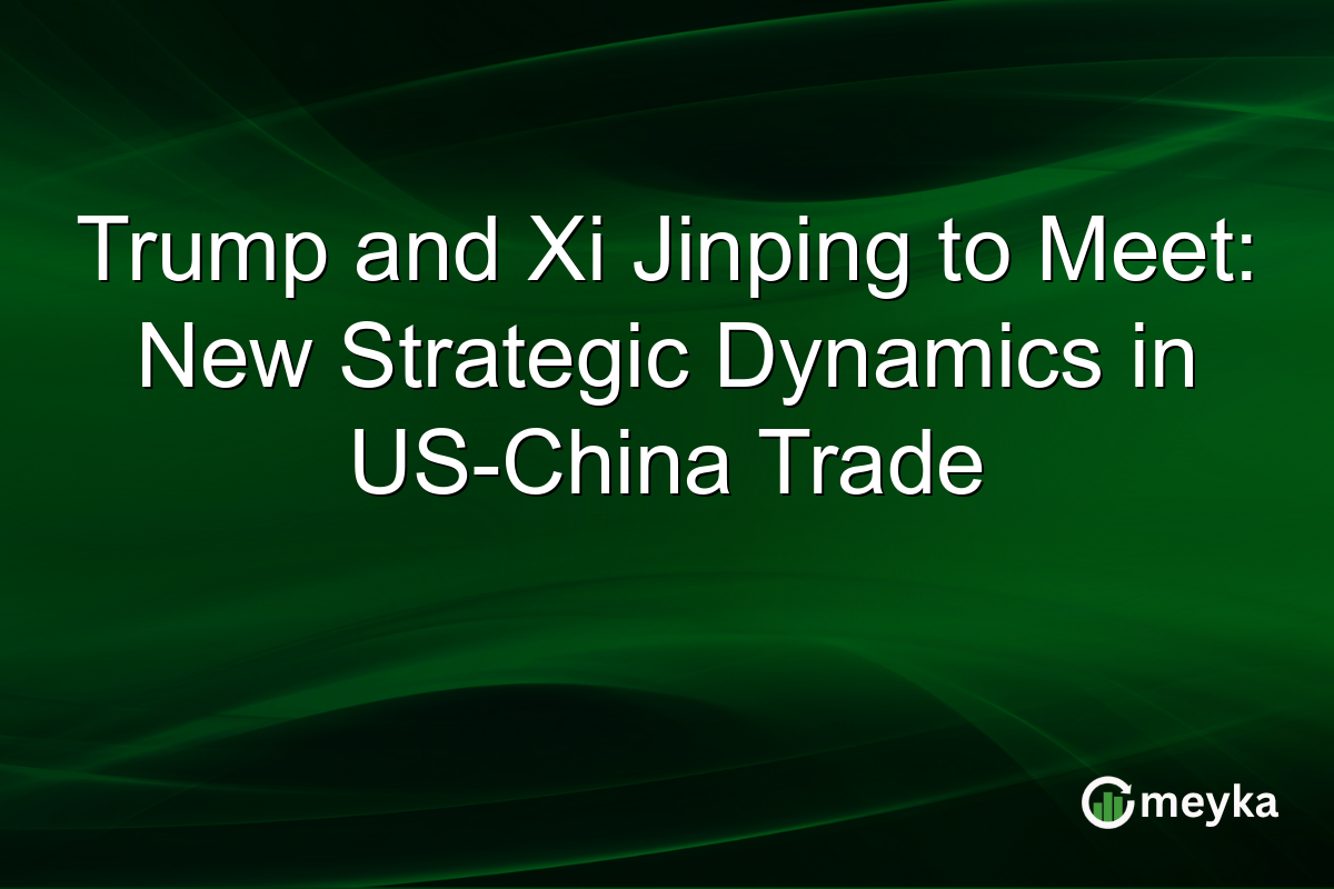 Trump and Xi Jinping to Meet: New Strategic Dynamics in US-China Trade