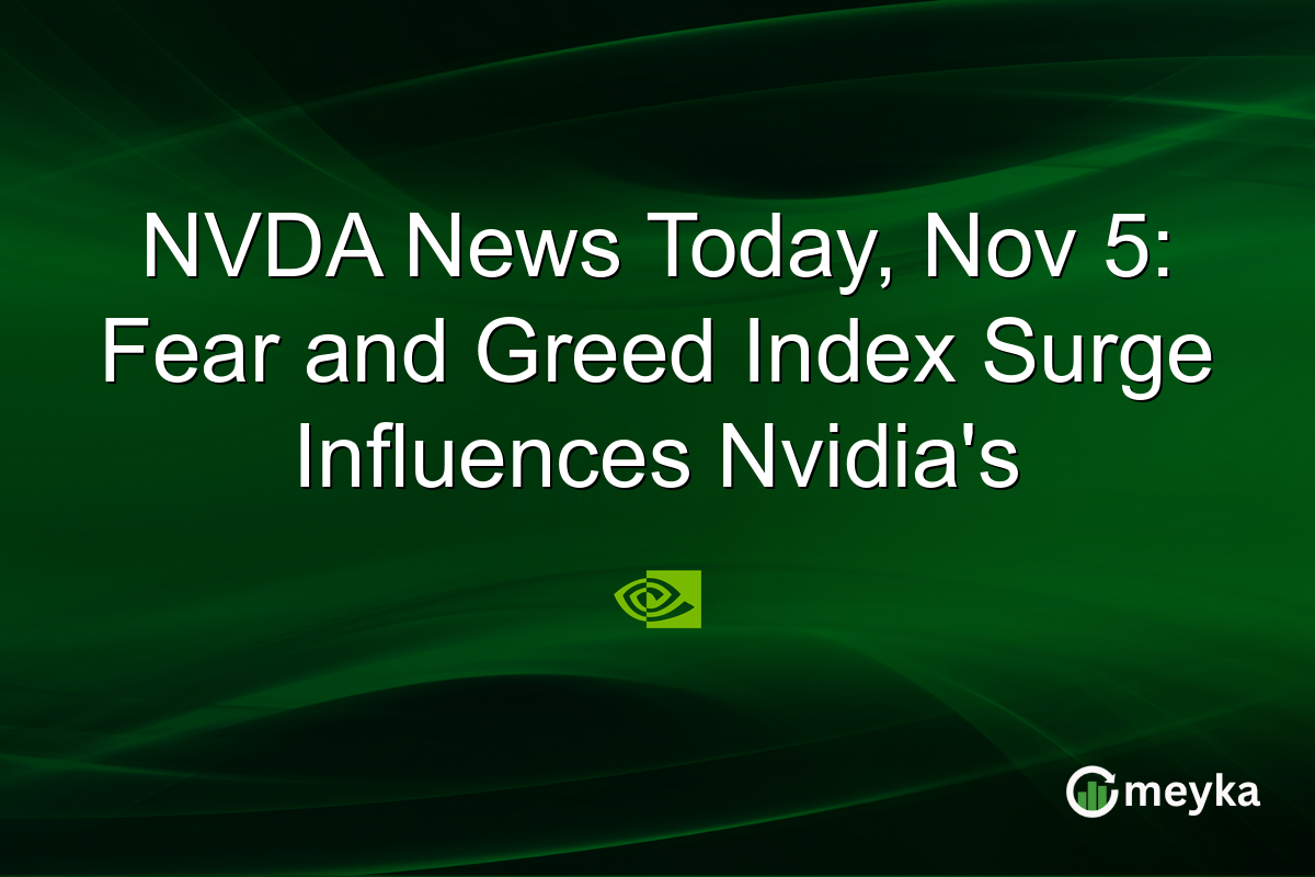 NVDA News Today, Nov 5: Fear and Greed Index Surge Influences Nvidia's