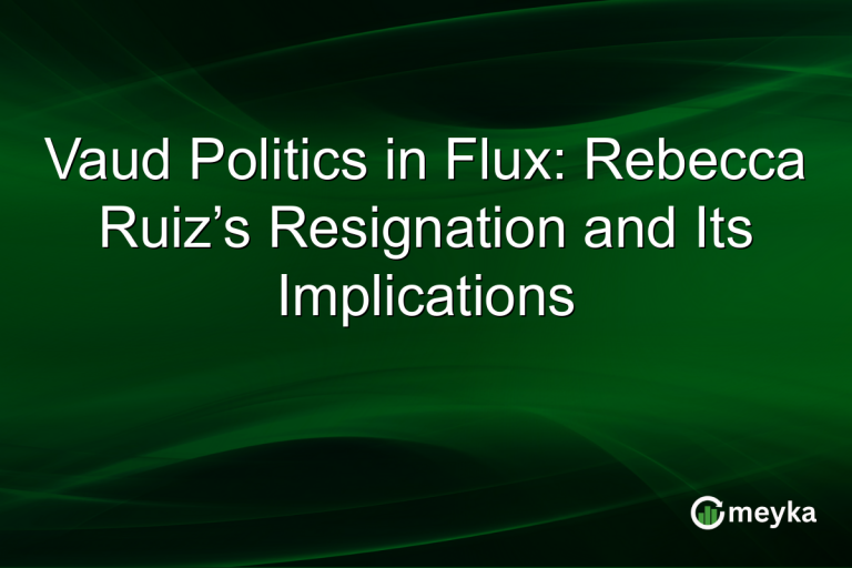 Vaud Politics in Flux: Rebecca Ruiz’s Resignation and Its Implications