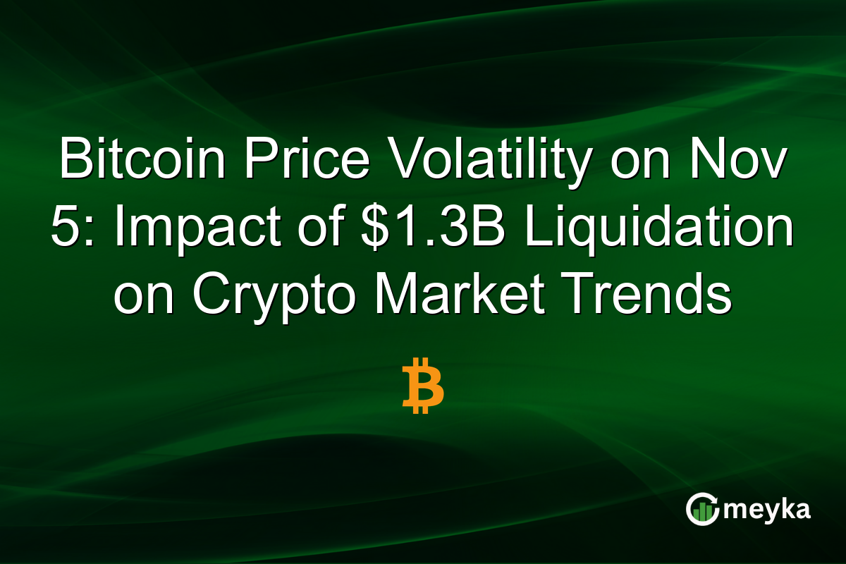 Bitcoin Price Volatility on Nov 5: Impact of $1.3B Liquidation on Crypto Market Trends