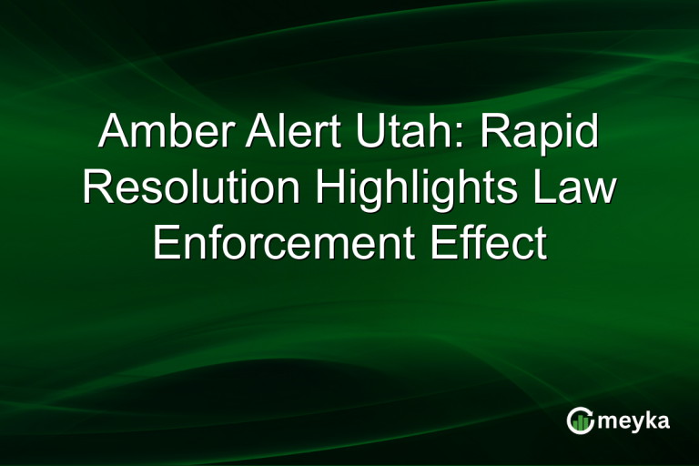 Amber Alert Utah: Rapid Resolution Highlights Law Enforcement Effect