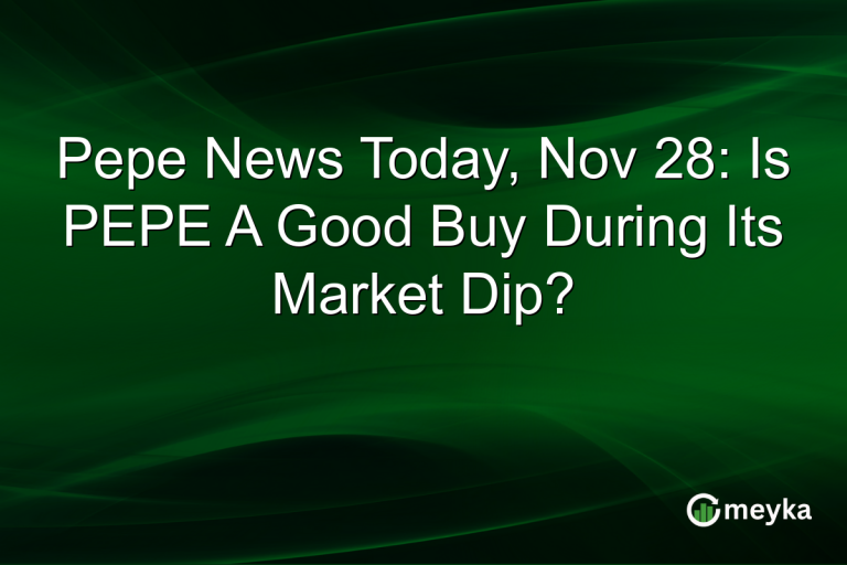 Pepe News Today, Nov 28: Is PEPE A Good Buy During Its Market Dip?
