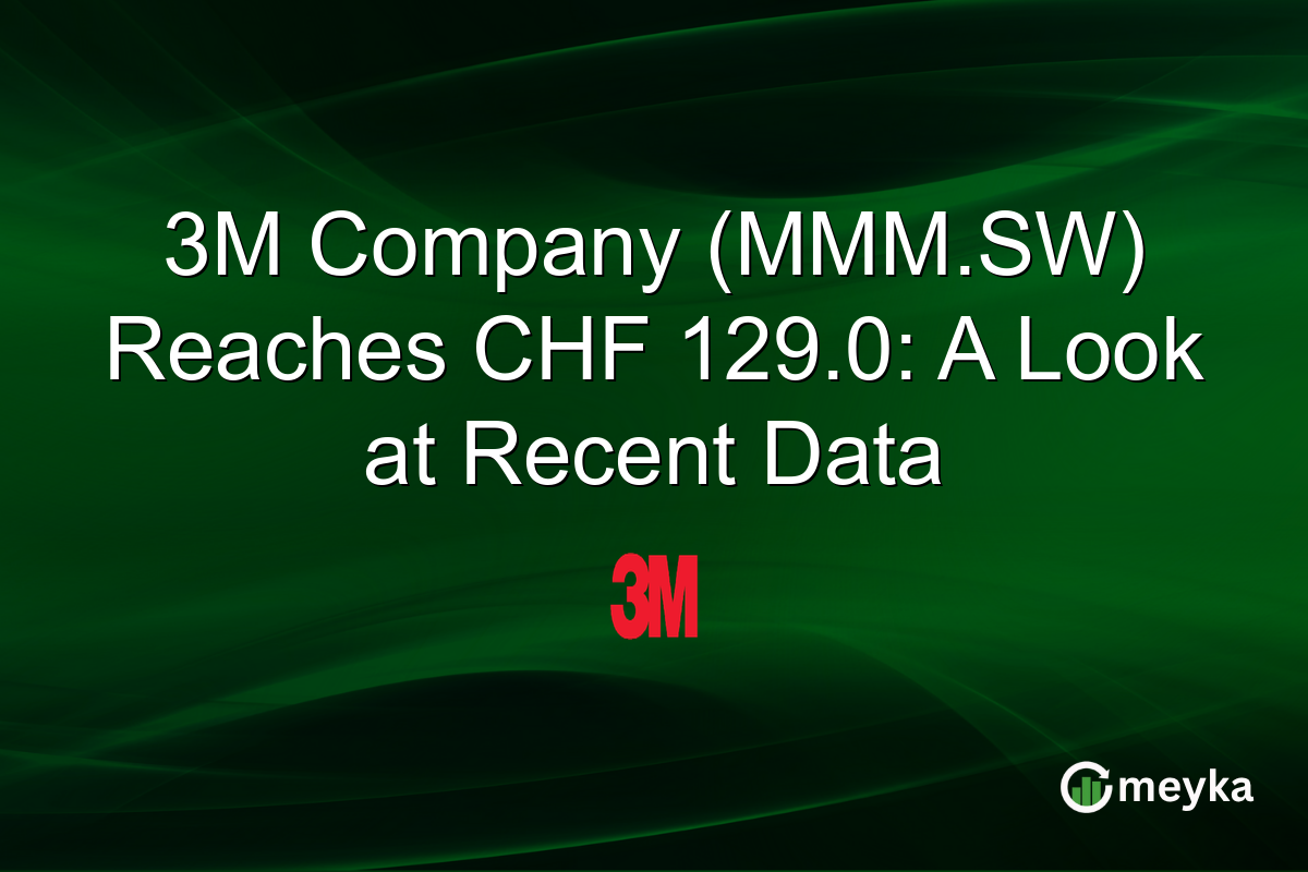 3M Company (MMM.SW) Reaches CHF 129.0: A Look at Recent Data