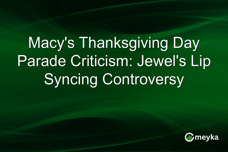 Macy's Thanksgiving Day Parade Criticism: Jewel's Lip Syncing Controversy