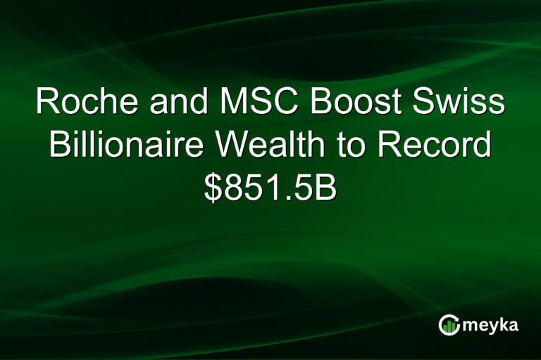 Roche and MSC Boost Swiss Billionaire Wealth to Record $851.5B