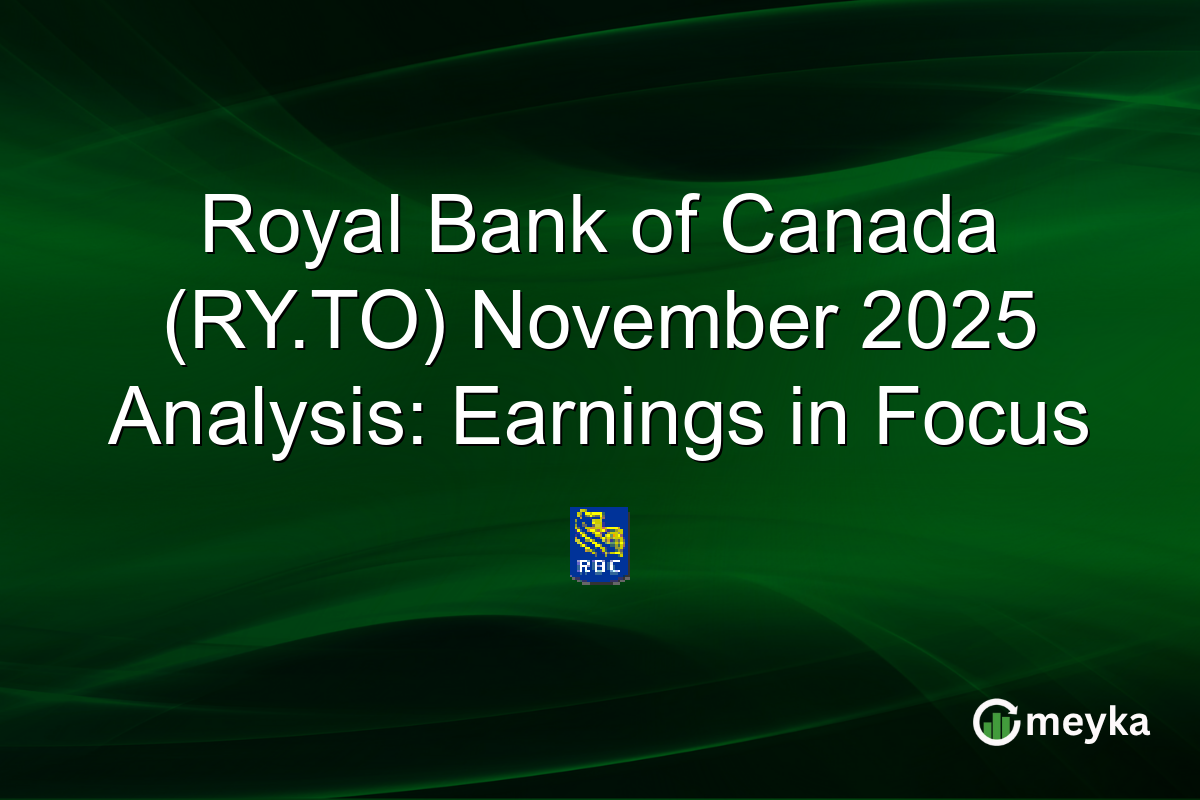 Royal Bank of Canada (RY.TO) November 2025 Analysis: Earnings in Focus