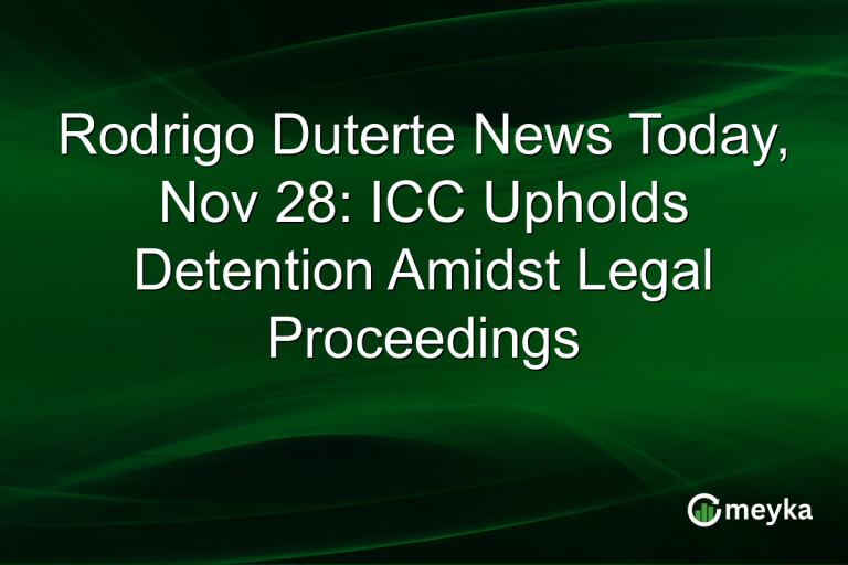 Rodrigo Duterte News Today, Nov 28: ICC Upholds Detention Amidst Legal Proceedings