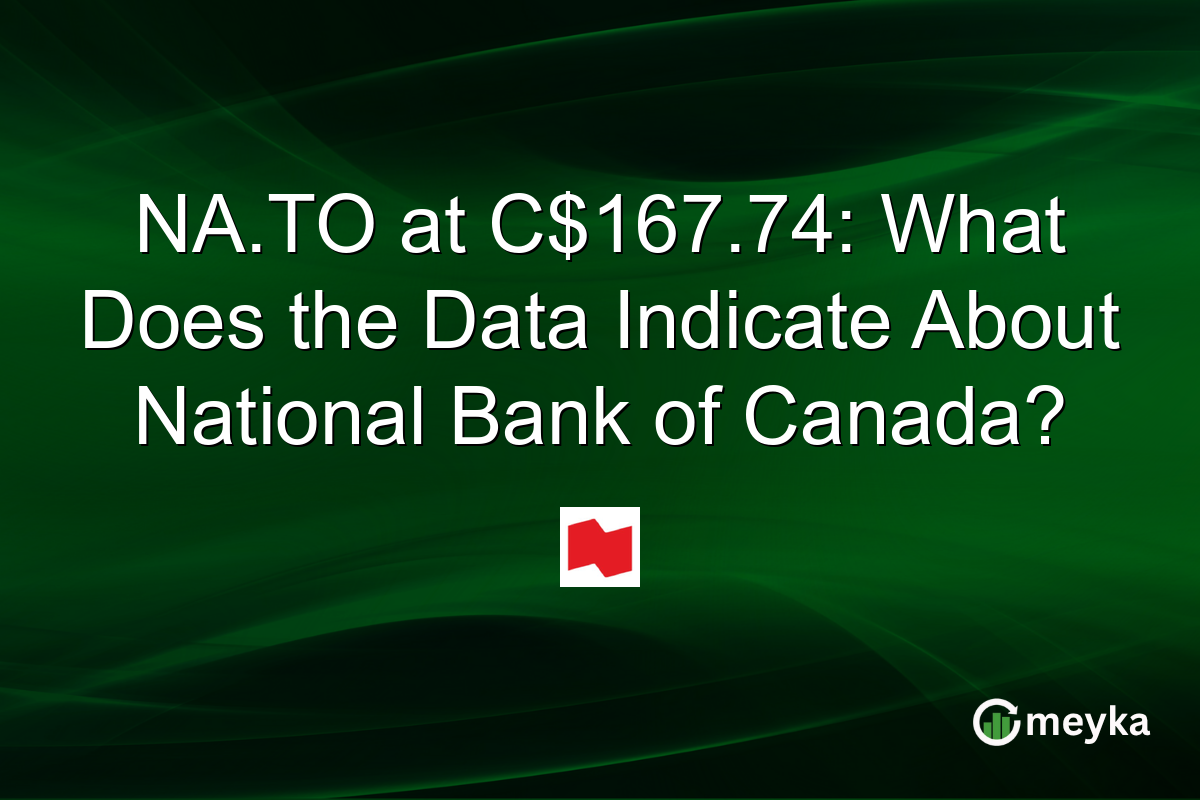 NA.TO at C$167.74: What Does the Data Indicate About National Bank of Canada?