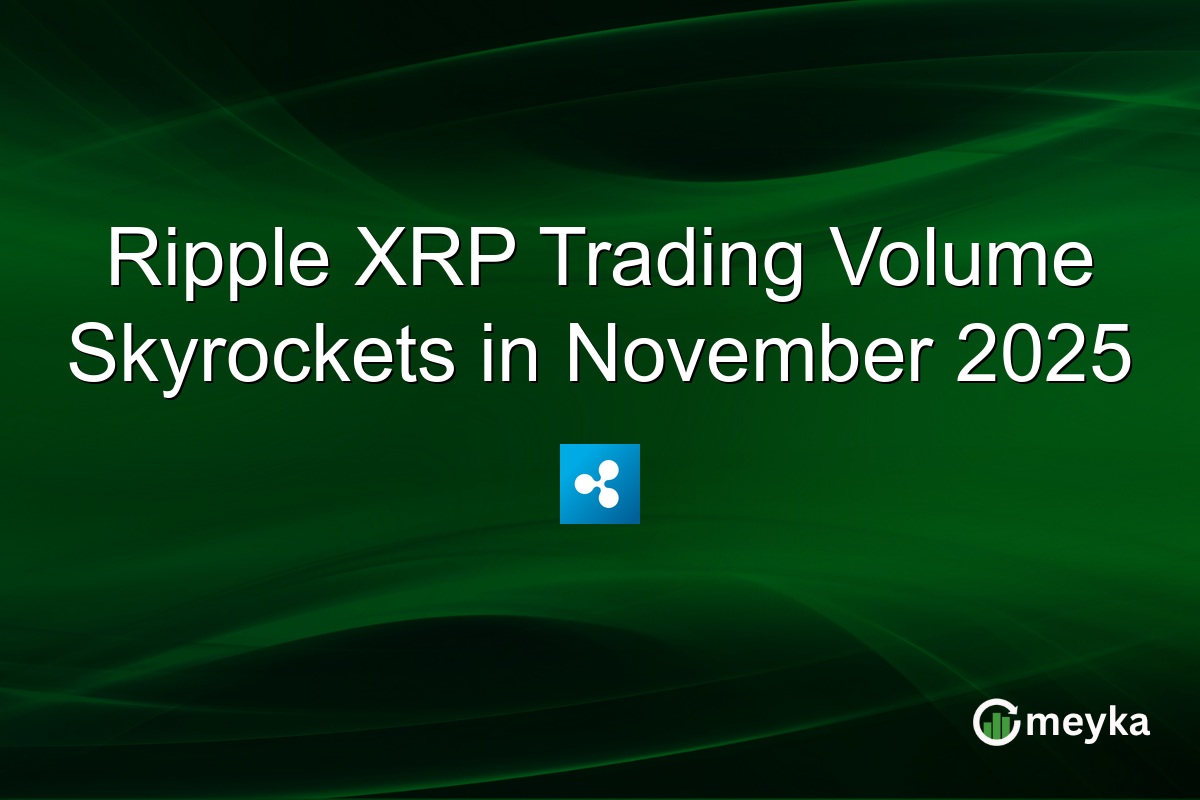 Ripple XRP Trading Volume Skyrockets in November 2025