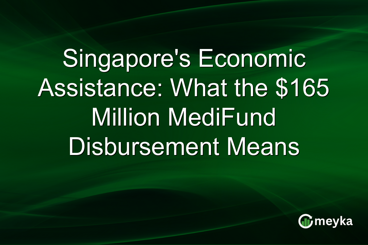 Singapore's Economic Assistance: What the $165 Million MediFund Disbursement Means