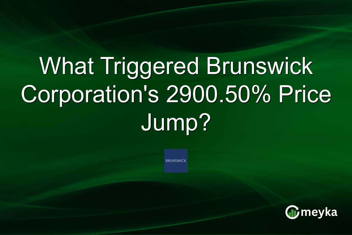 What Triggered Brunswick Corporation's 2900.50% Price Jump?