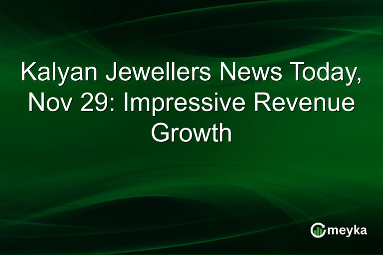 Kalyan Jewellers News Today, Nov 29: Impressive Revenue Growth