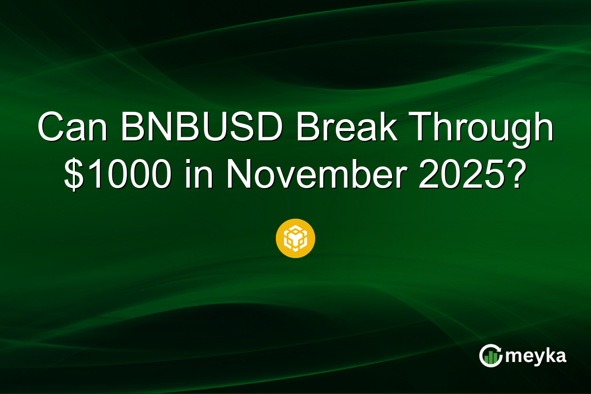 Can BNBUSD Break Through $1000 in November 2025?