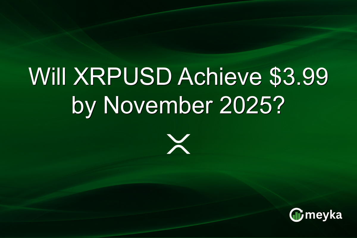 Will XRPUSD Achieve $3.99 by November 2025?