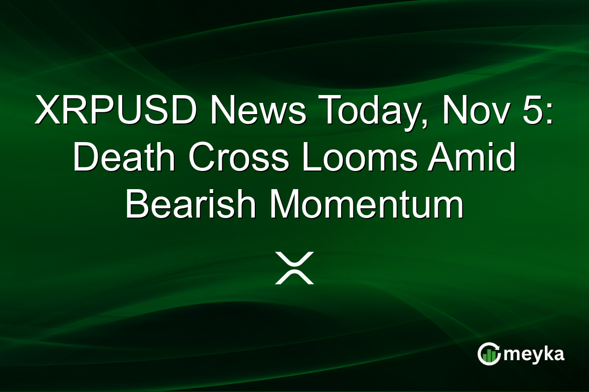 XRPUSD News Today, Nov 5: Death Cross Looms Amid Bearish Momentum