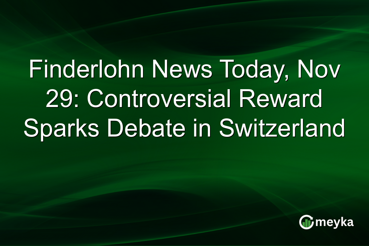 Finderlohn News Today, Nov 29: Controversial Reward Sparks Debate in Switzerland