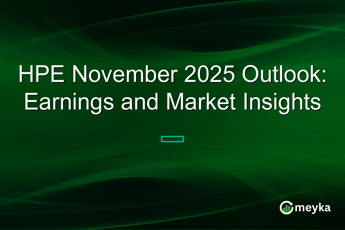 HPE November 2025 Outlook: Earnings and Market Insights