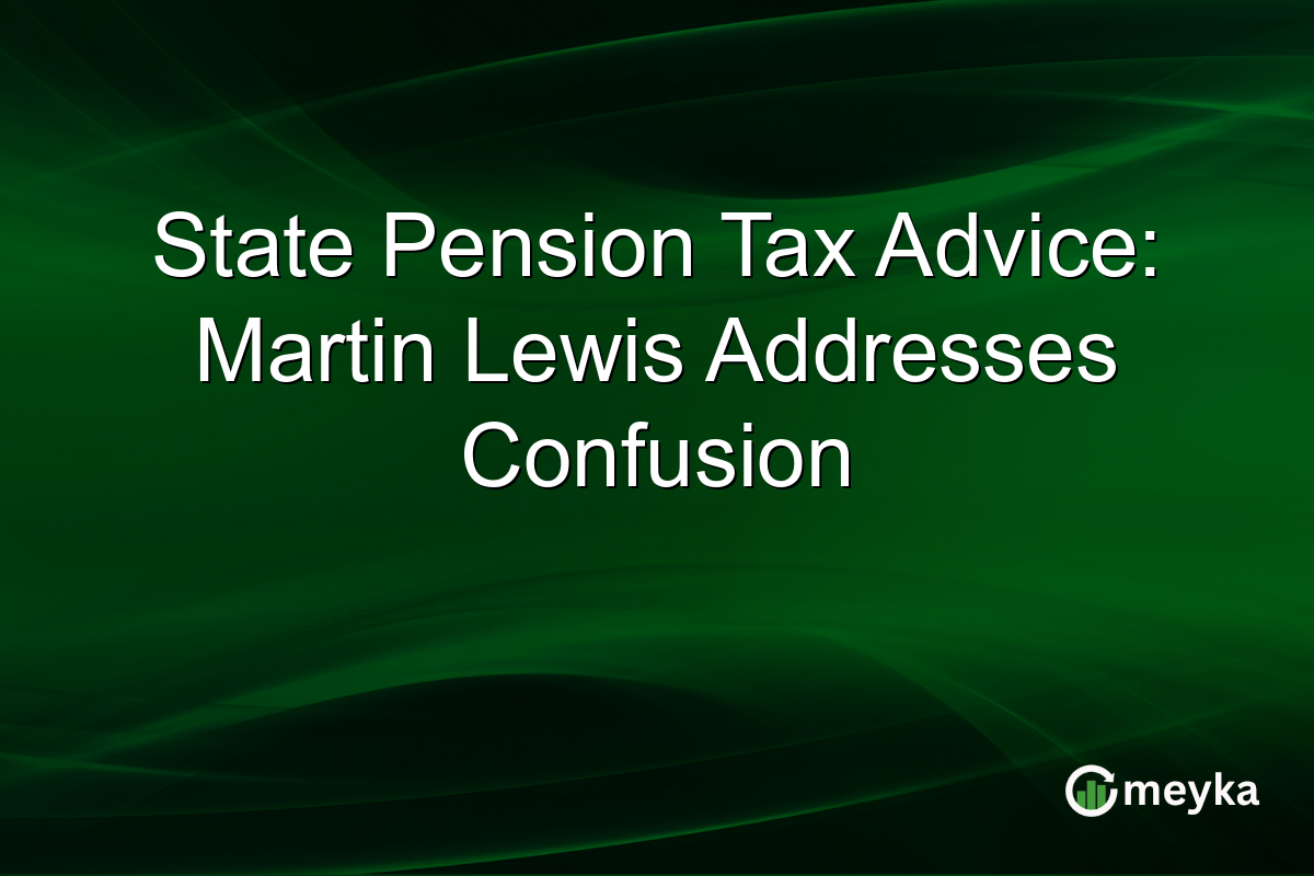 State Pension Tax Advice: Martin Lewis Addresses Confusion
