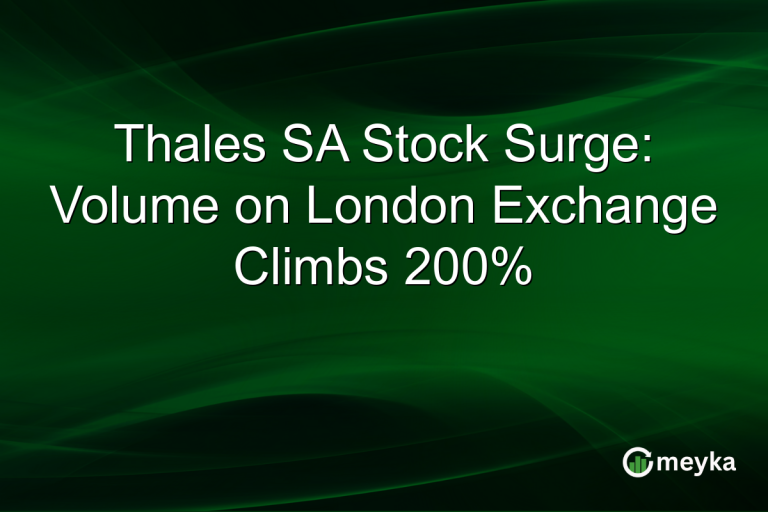Thales SA Stock Surge: Volume on London Exchange Climbs 200%