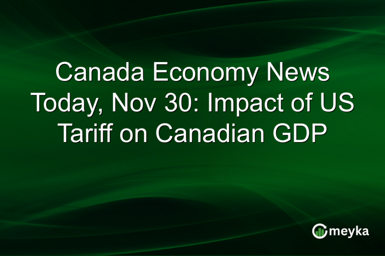 Canada Economy News Today, Nov 30: Impact of US Tariff on Canadian GDP