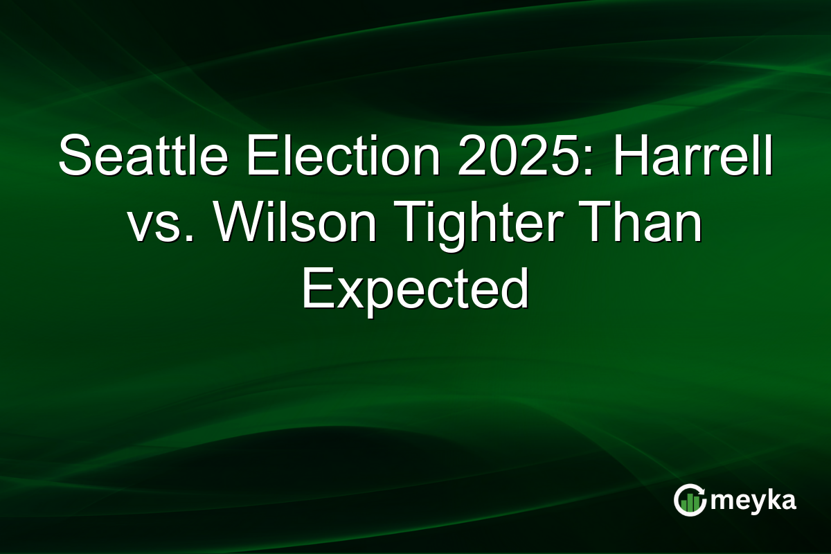 Seattle Election 2025: Harrell vs. Wilson Tighter Than Expected