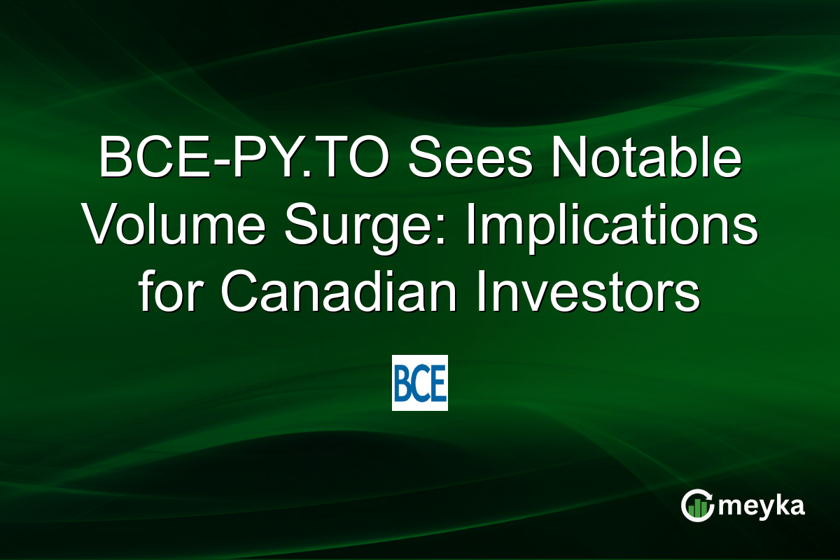 BCE-PY.TO Sees Notable Volume Surge: Implications for Canadian Investors