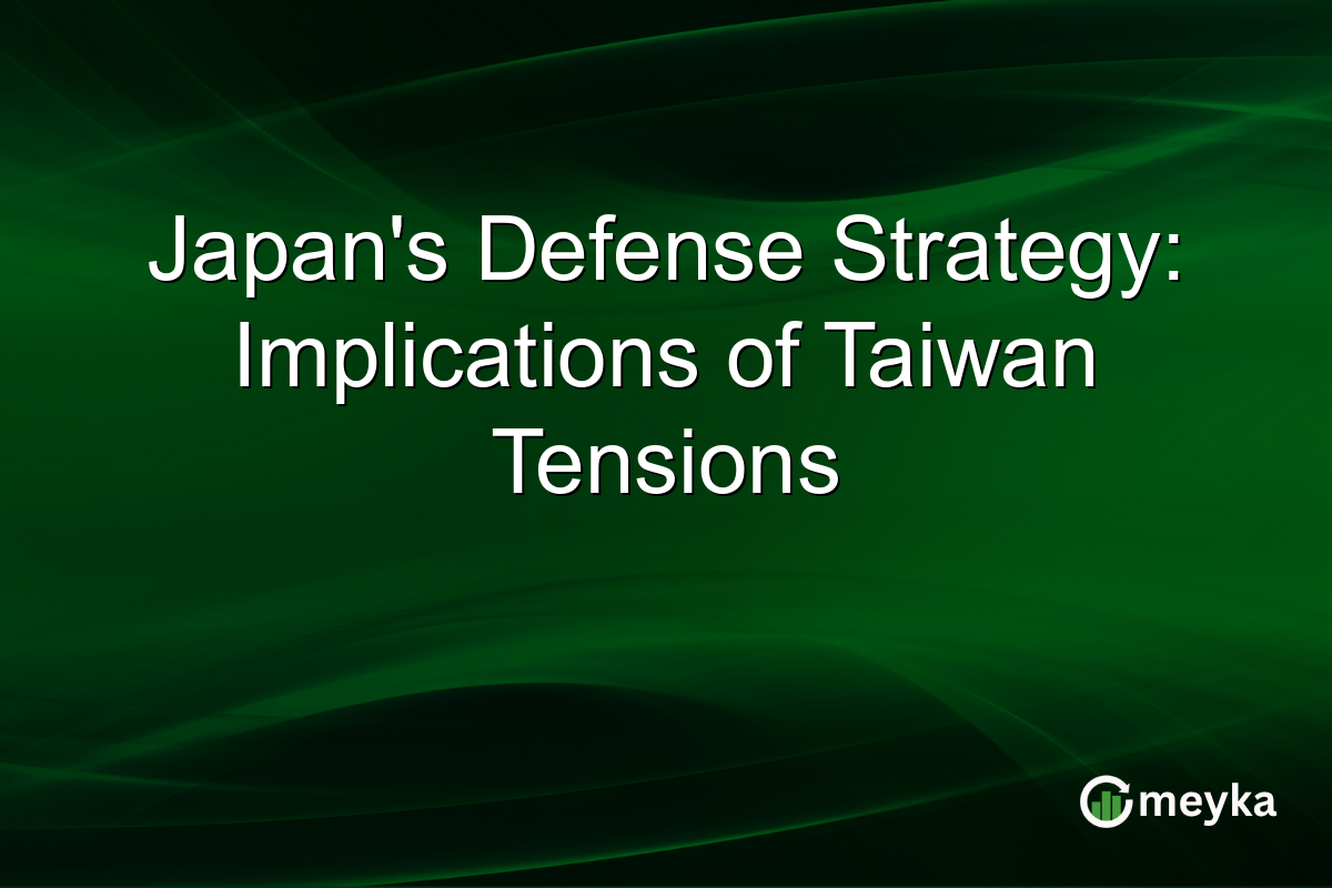 Japan's Defense Strategy: Implications of Taiwan Tensions