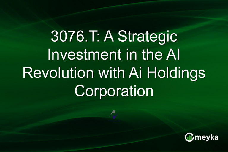 3076.T: A Strategic Investment in the AI Revolution with Ai Holdings Corporation