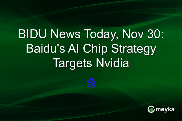BIDU News Today, Nov 30: Baidu's AI Chip Strategy Targets Nvidia