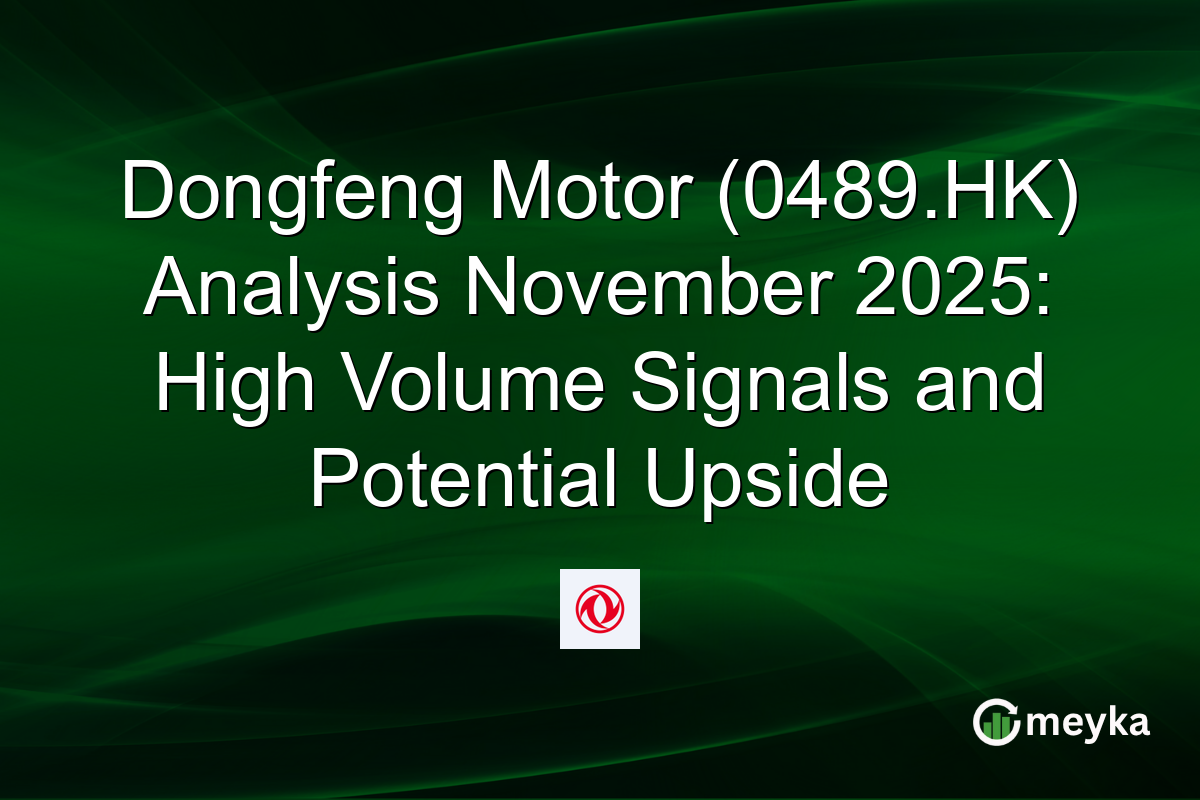 Dongfeng Motor (0489.HK) Analysis November 2025: High Volume Signals and Potential Upside