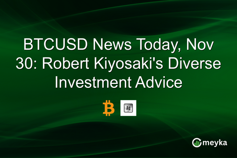 BTCUSD News Today, Nov 30: Robert Kiyosaki's Diverse Investment Advice