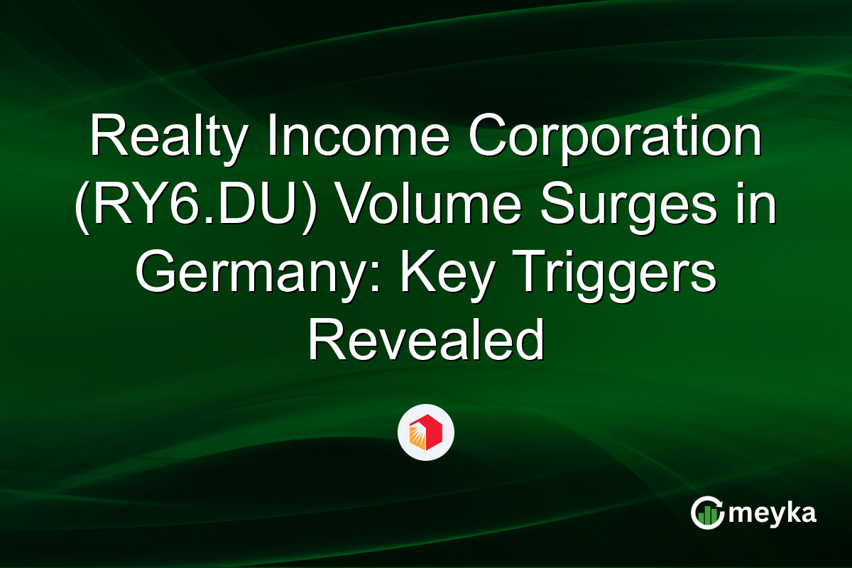 Realty Income Corporation (RY6.DU) Volume Surges in Germany: Key Triggers Revealed