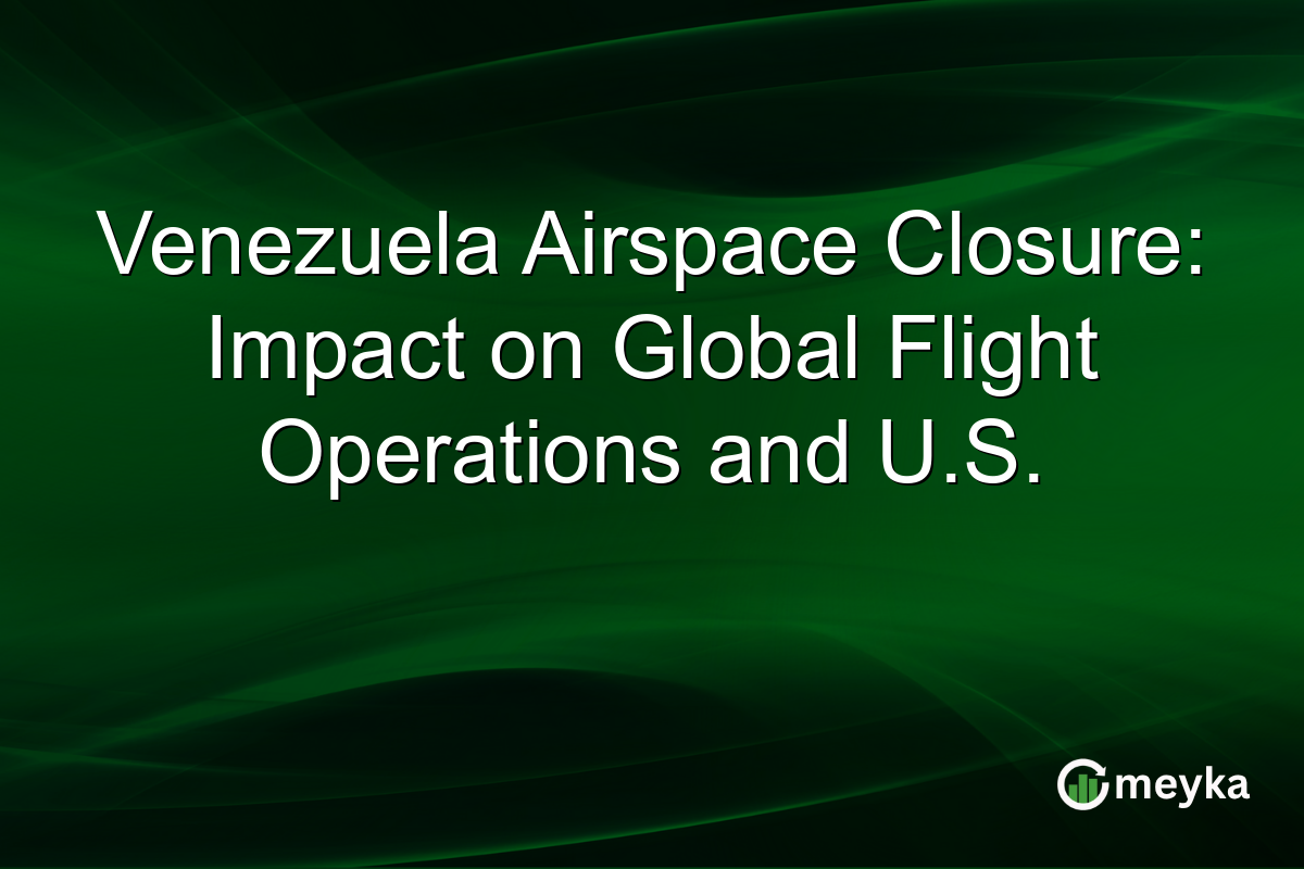 Venezuela Airspace Closure: Impact on Global Flight Operations and U.S.