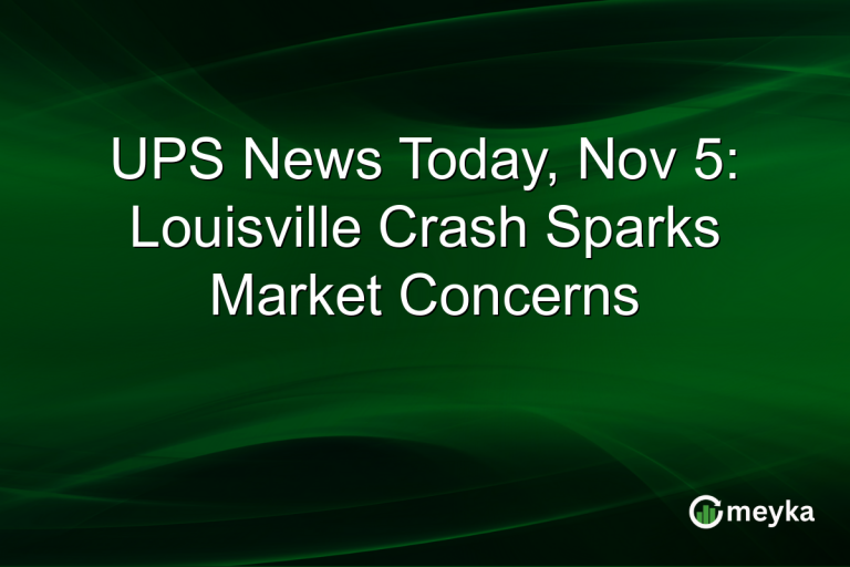 UPS News Today, Nov 5: Louisville Crash Sparks Market Concerns