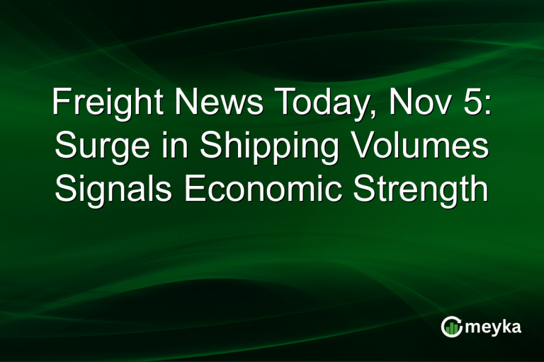 Freight News Today, Nov 5: Surge in Shipping Volumes Signals Economic Strength