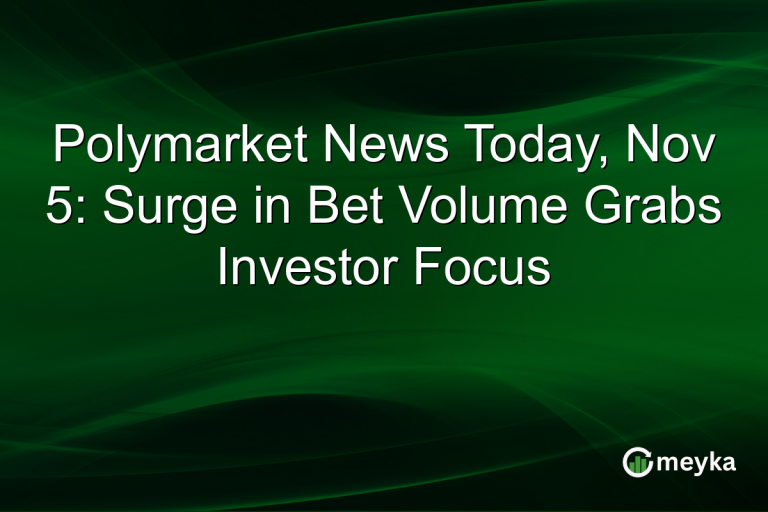 Polymarket News Today, Nov 5: Surge in Bet Volume Grabs Investor Focus