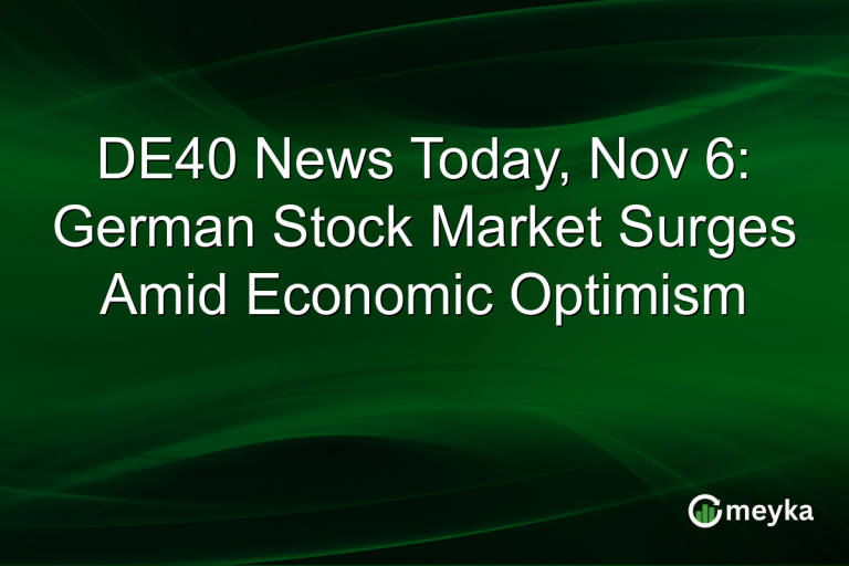 DE40 News Today, Nov 6: German Stock Market Surges Amid Economic Optimism