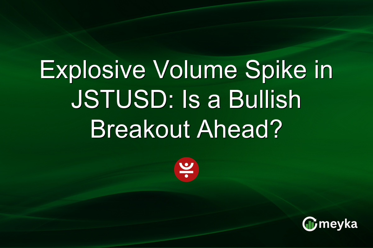 Explosive Volume Spike in JSTUSD: Is a Bullish Breakout Ahead?