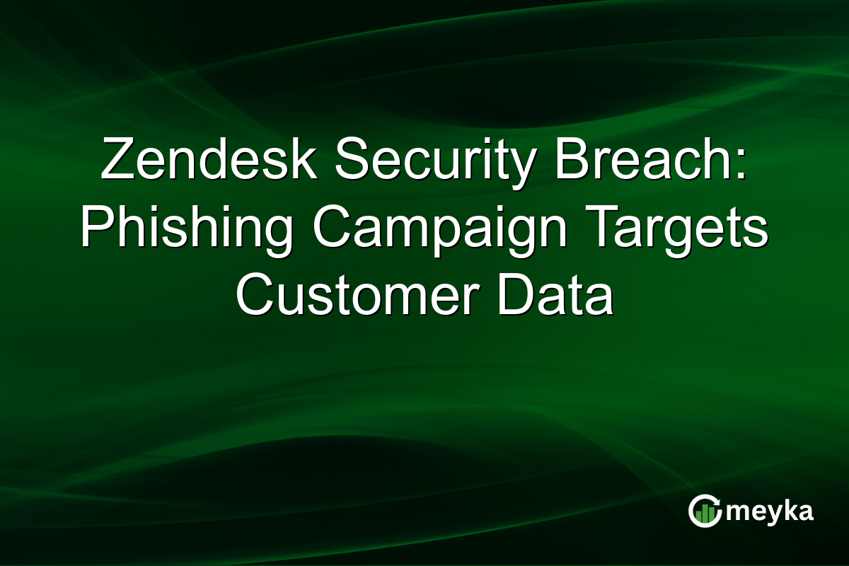 Zendesk Security Breach: Phishing Campaign Targets Customer Data