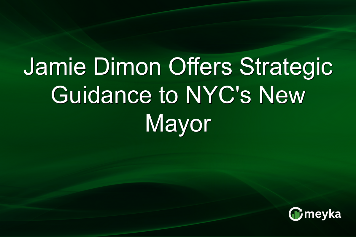 Jamie Dimon Offers Strategic Guidance to NYC's New Mayor